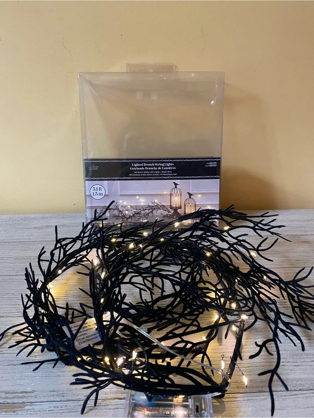 Ashland Black Lighted Branch String Lights